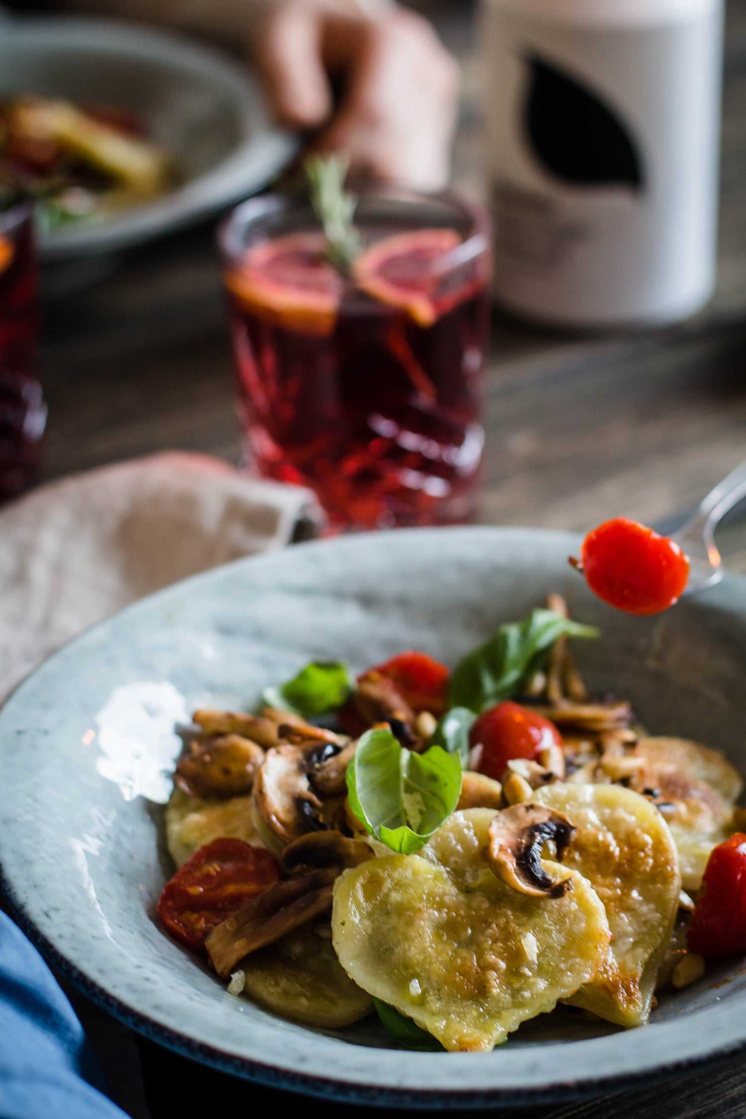 Valentine's Day recipe - Ravioli with pesto