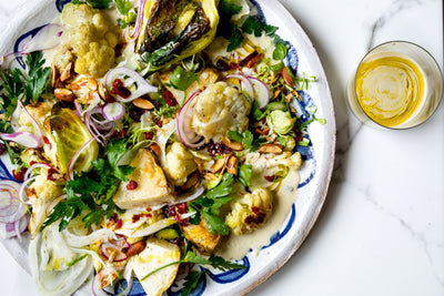 Winter roasted vegetable salad