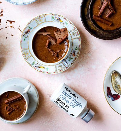 We celebrate Sinterklaas with chocolate olive oil mousse