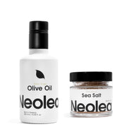 Set de aceite de oliva y sal marina
