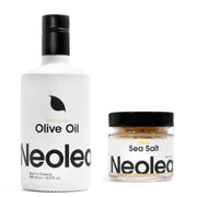 Set de aceite de oliva y sal marina
